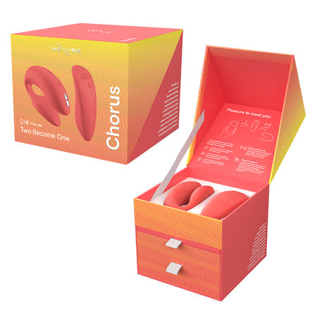We-Vibe Chorus Rechargeable Remote-Controlled Silicone Couples Vibrator Crave Coral-0