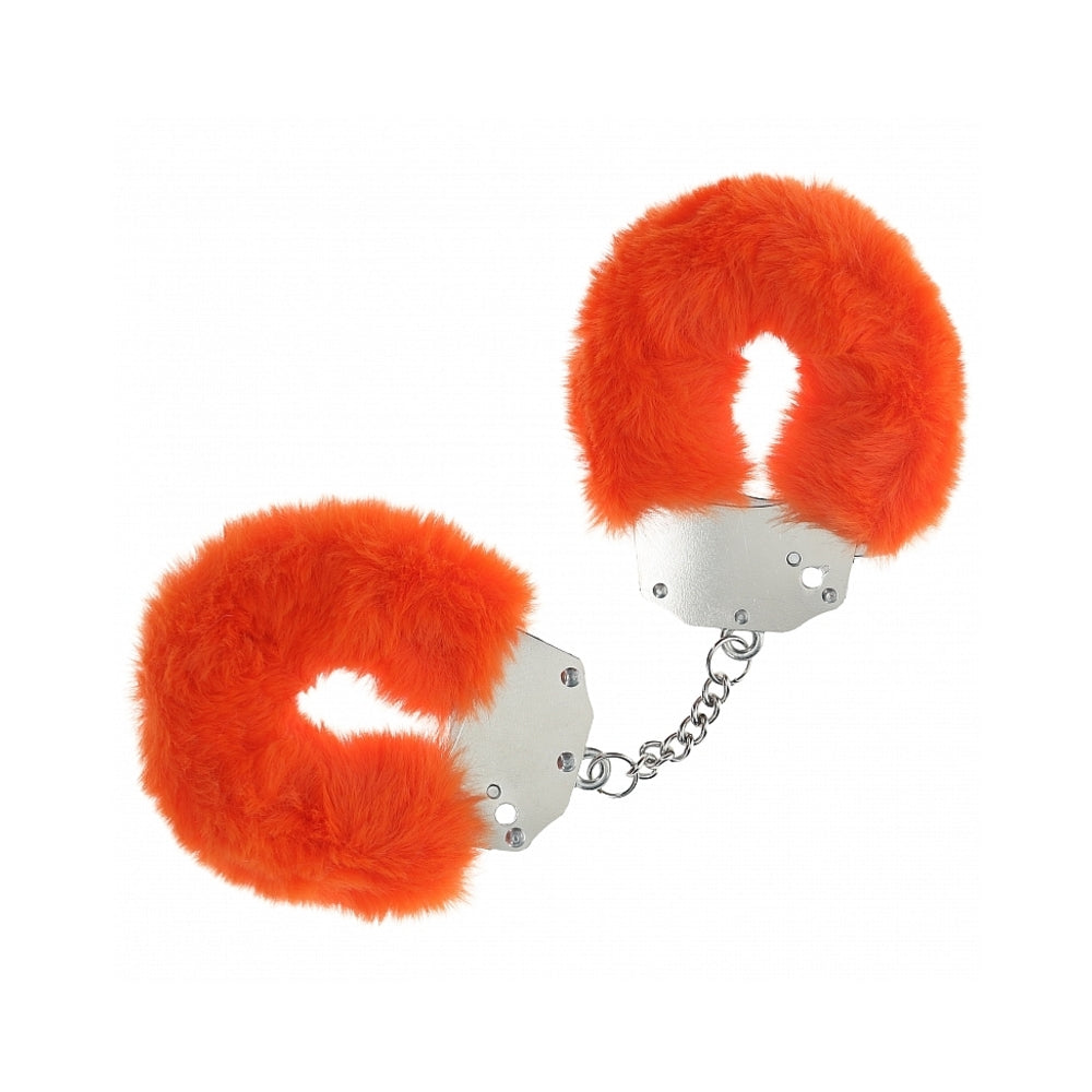 Ouch! Heavy-Duty Fluffy Handcuffs Orange-0